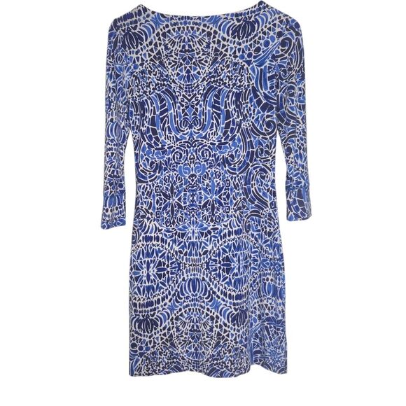 Lilly Pulitzer Sophie Dress Taverna Tiles UPF 50 Resortwear Preppy Size XS - Picture 3 of 5